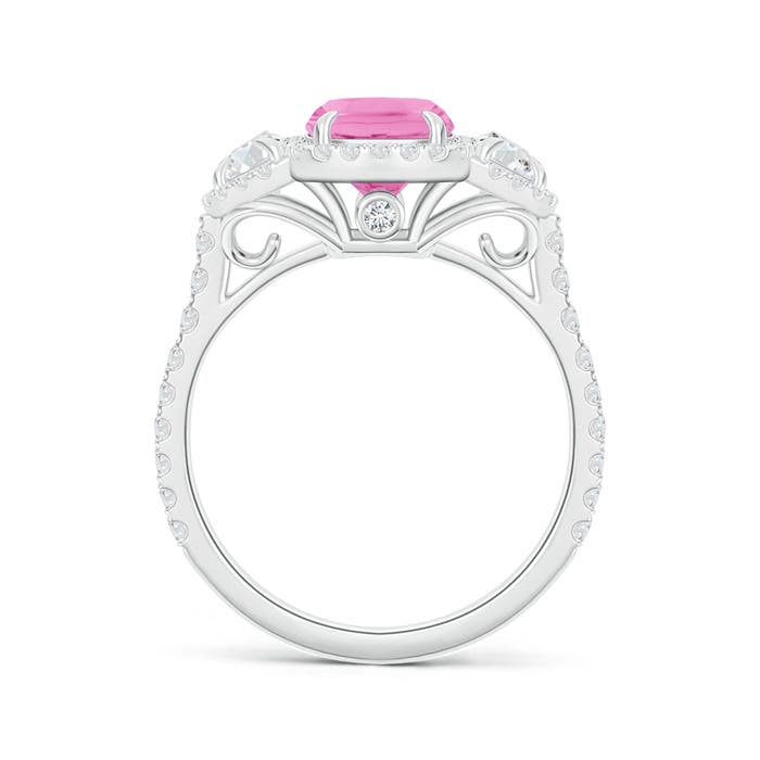 A - Pink Sapphire / 2.68 CT / 14 KT White Gold