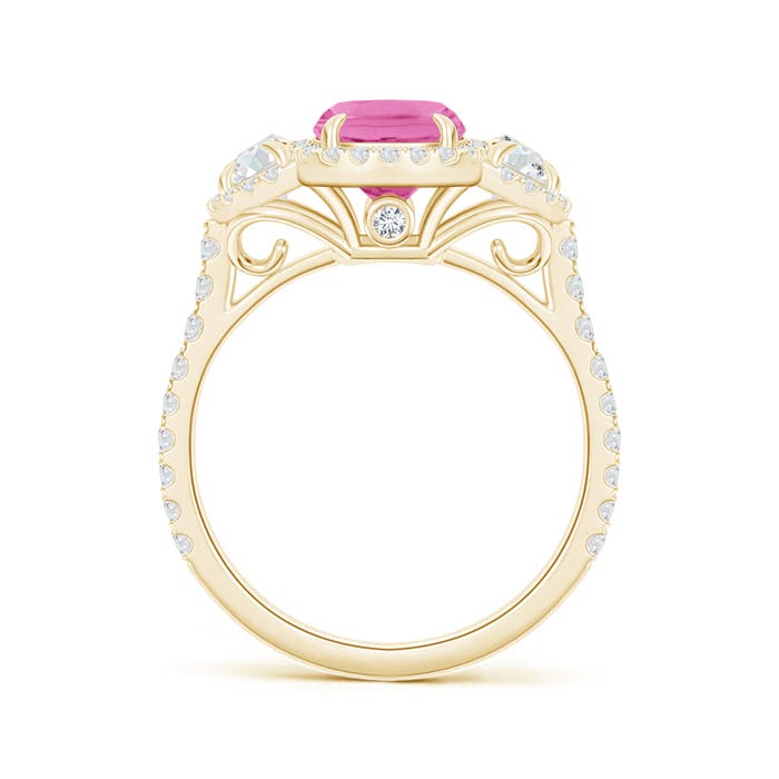 AA - Pink Sapphire / 2.68 CT / 14 KT Yellow Gold