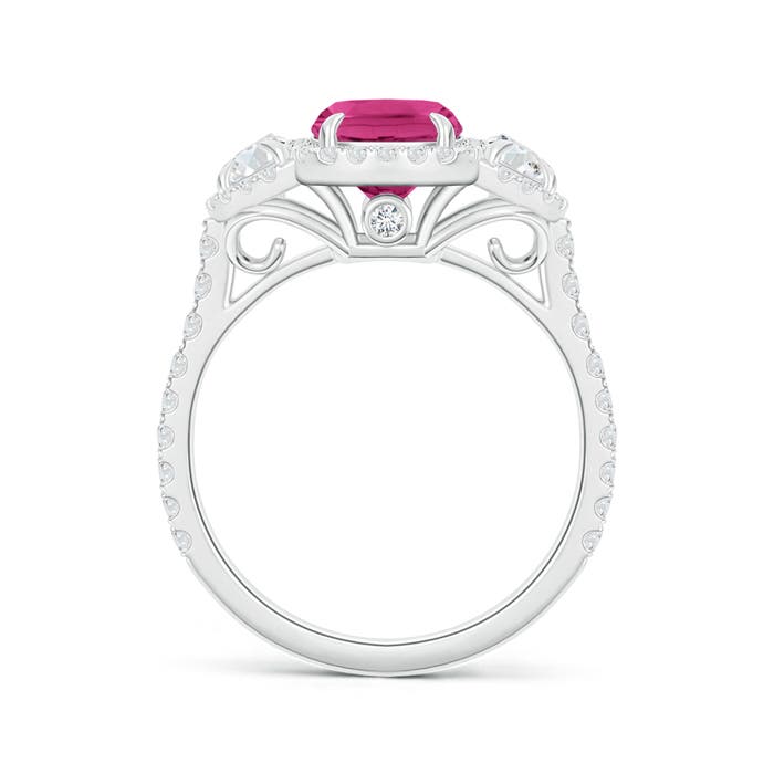 AAAA - Pink Sapphire / 2.68 CT / 14 KT White Gold