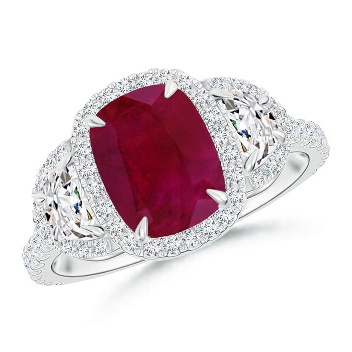 A - Ruby / 2.42 CT / 14 KT White Gold