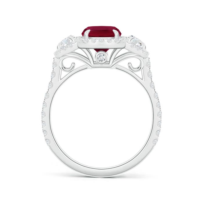 A - Ruby / 2.42 CT / 14 KT White Gold