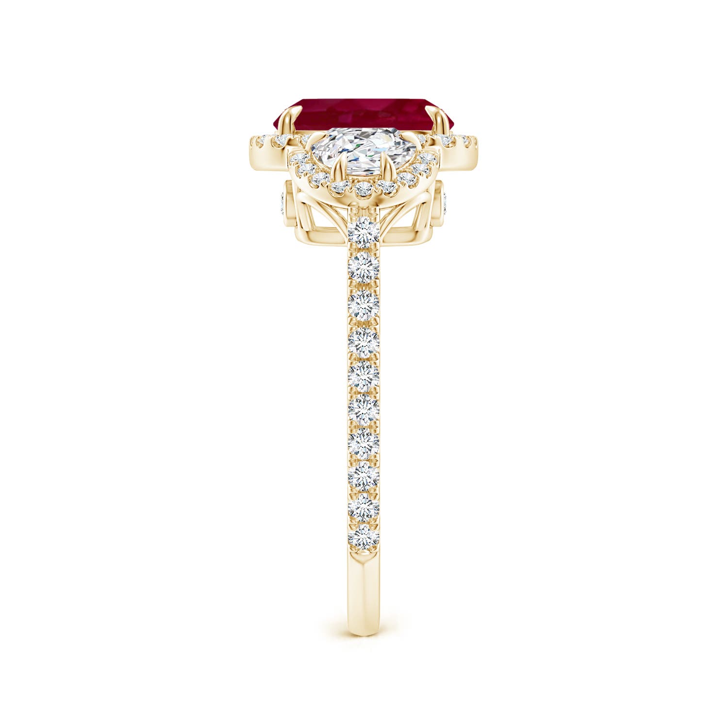 A - Ruby / 2.42 CT / 14 KT Yellow Gold