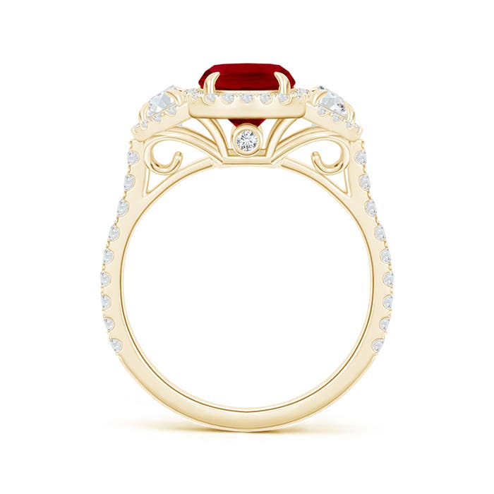 AAA - Ruby / 2.42 CT / 14 KT Yellow Gold