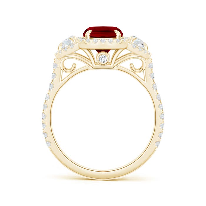 AAAA - Ruby / 2.42 CT / 14 KT Yellow Gold