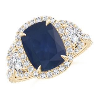 Cushion Rectangular A Blue Sapphire