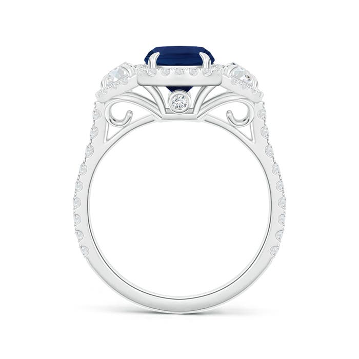 A - Blue Sapphire / 2.52 CT / 14 KT White Gold