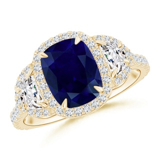 Cushion Rectangular AA Blue Sapphire