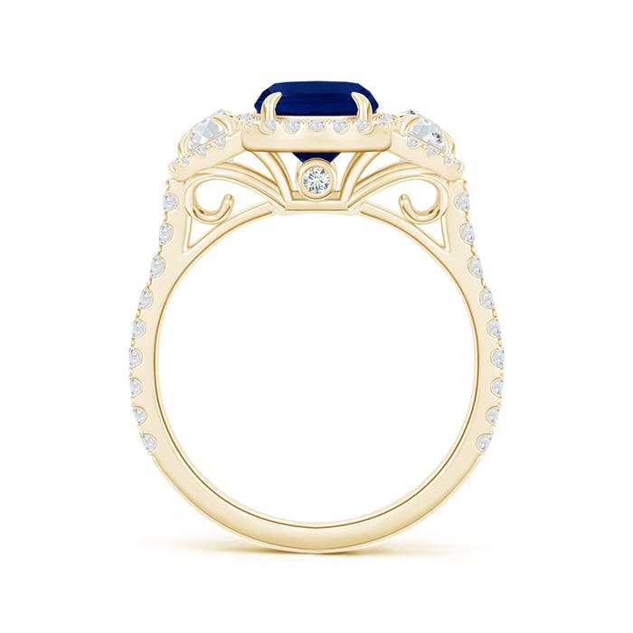 AA - Blue Sapphire / 2.52 CT / 14 KT Yellow Gold