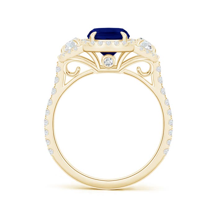 AAA - Blue Sapphire / 2.52 CT / 14 KT Yellow Gold