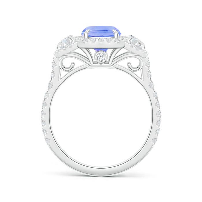 A - Tanzanite / 2.48 CT / 14 KT White Gold