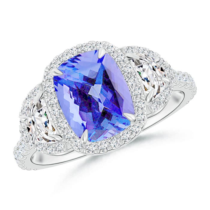 AA - Tanzanite / 2.48 CT / 14 KT White Gold