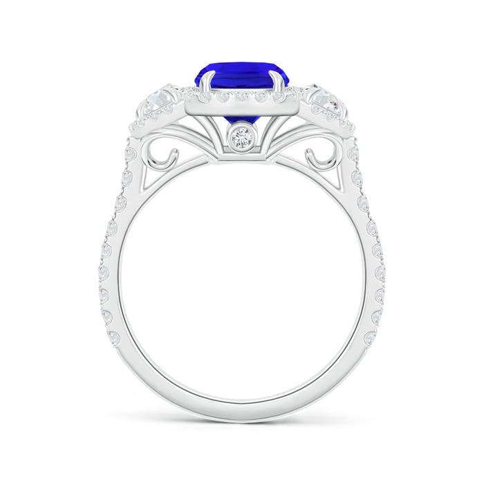 AAA - Tanzanite / 2.48 CT / 14 KT White Gold