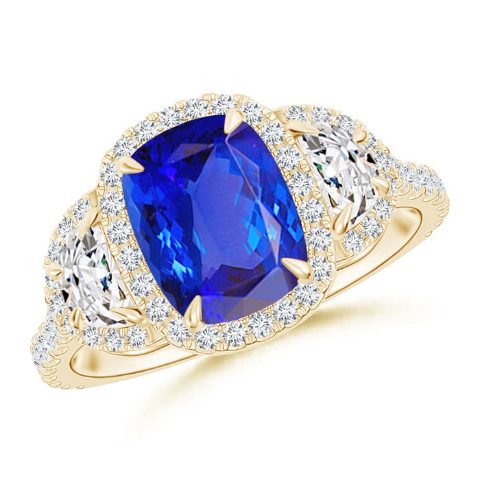 AAA - Tanzanite / 2.48 CT / 14 KT Yellow Gold