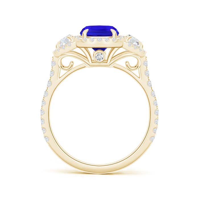 AAA - Tanzanite / 2.48 CT / 14 KT Yellow Gold