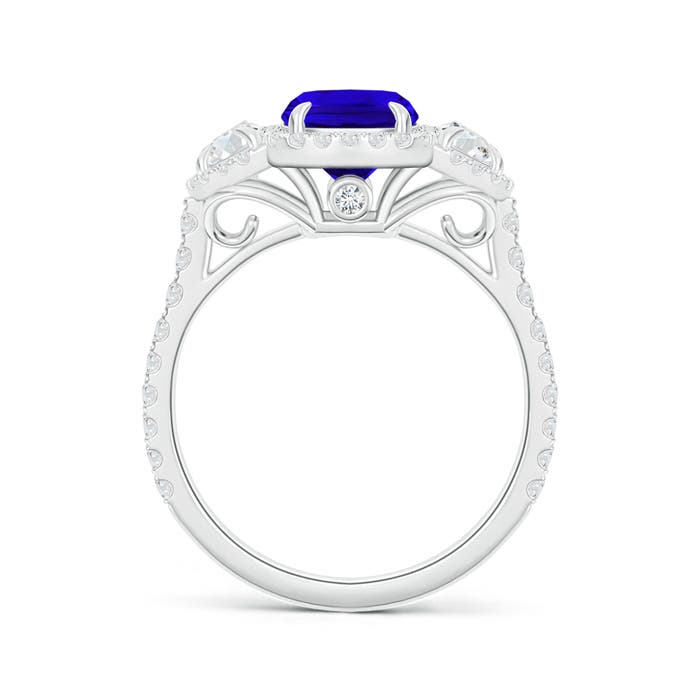 AAAA - Tanzanite / 2.48 CT / 14 KT White Gold