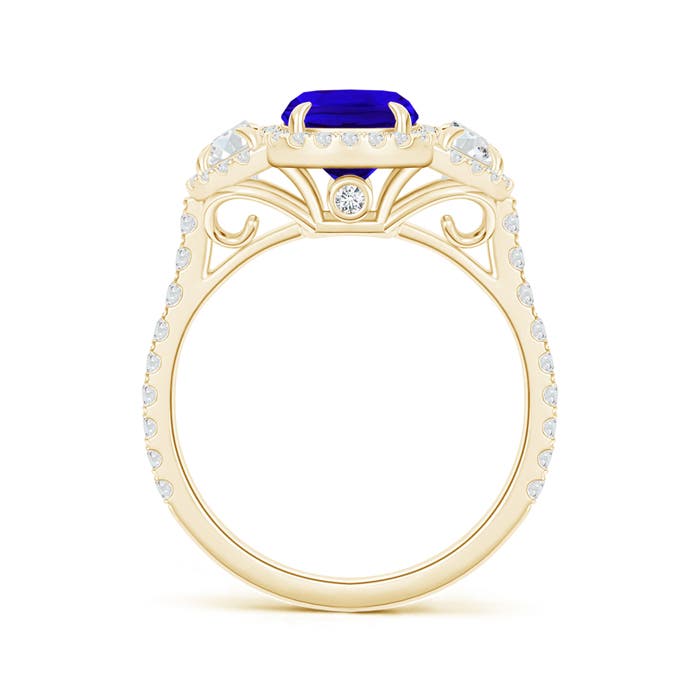 AAAA - Tanzanite / 2.48 CT / 14 KT Yellow Gold