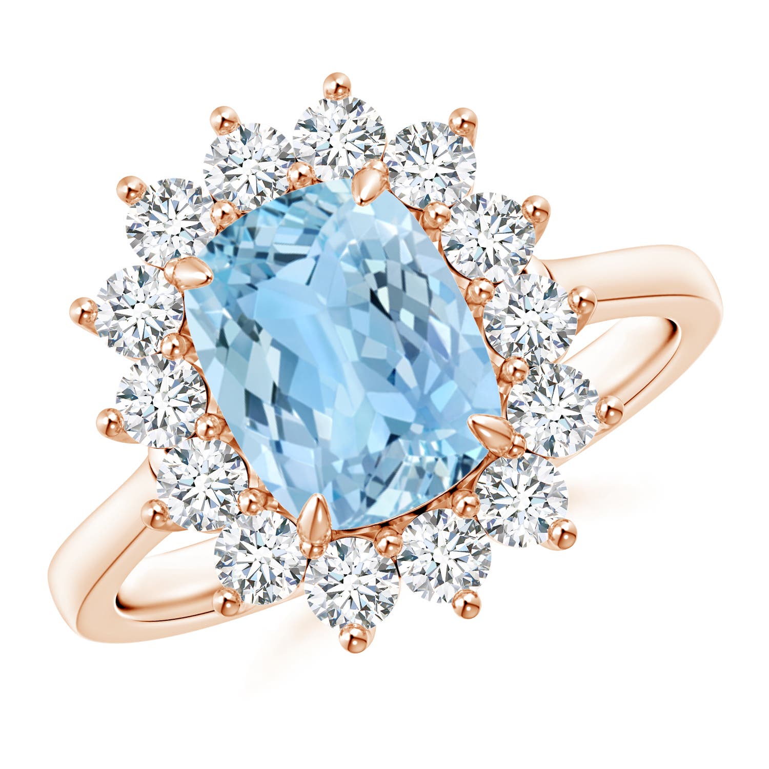 AAAA - Aquamarine / 2.47 CT / 14 KT Rose Gold