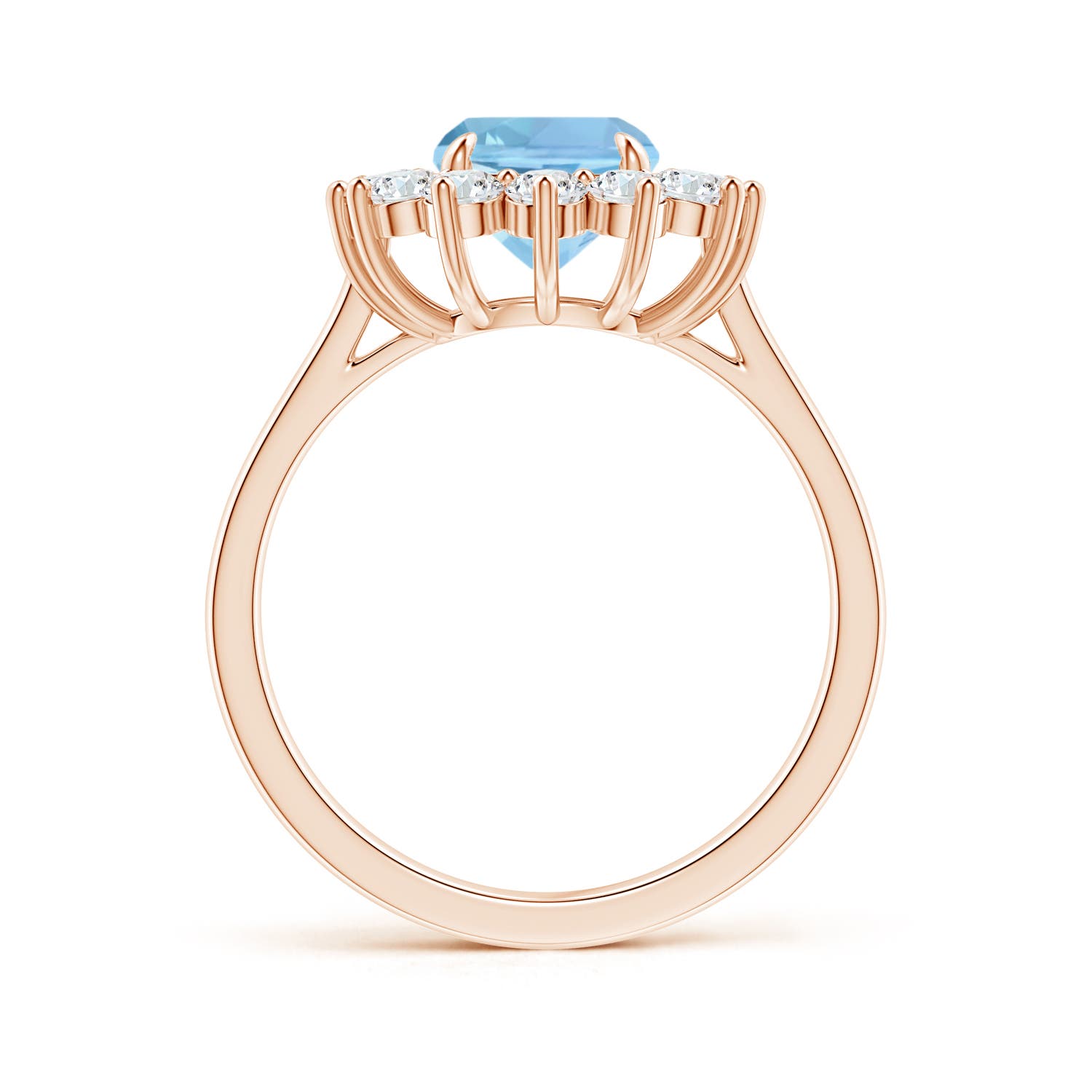 AAAA - Aquamarine / 2.47 CT / 14 KT Rose Gold