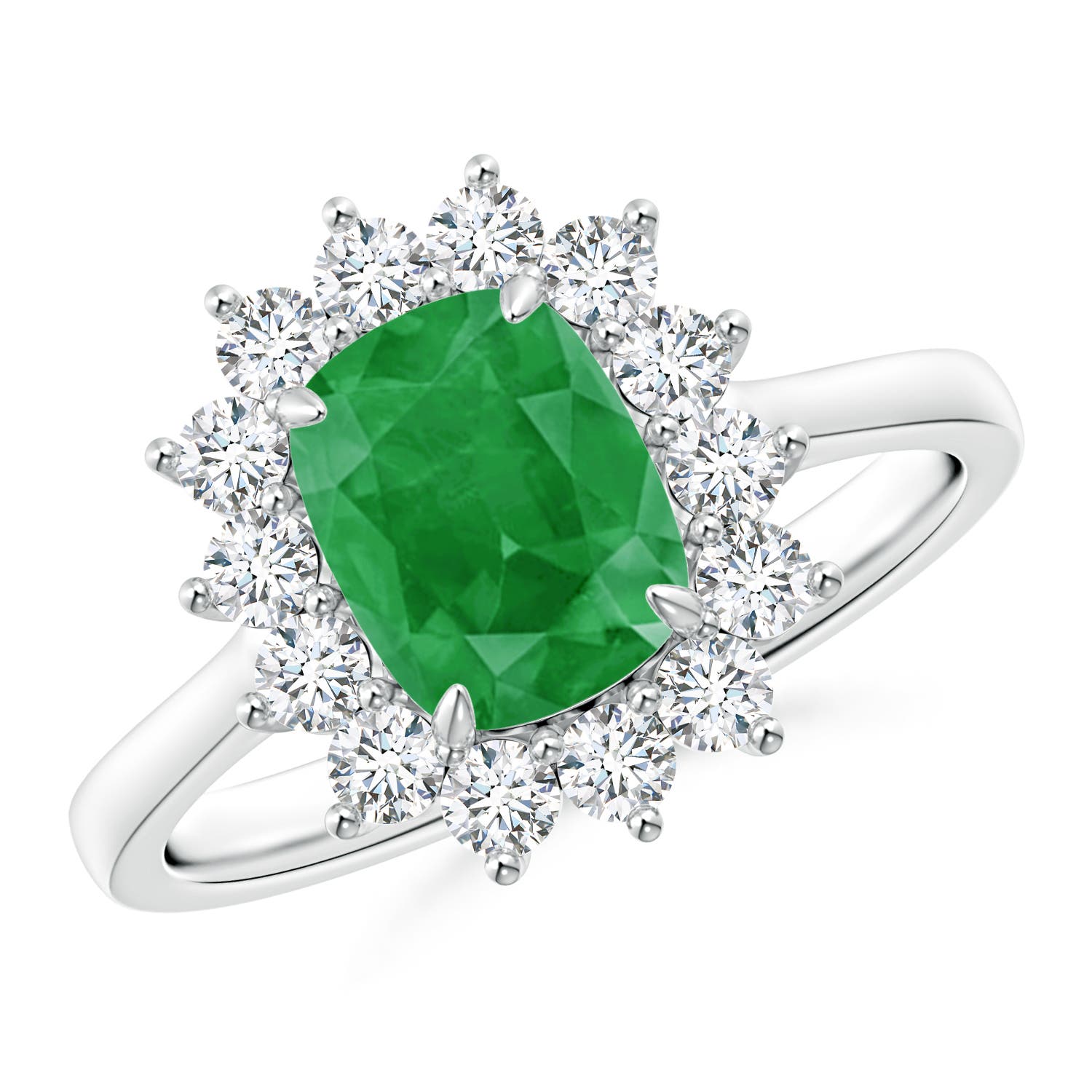 A - Emerald / 1.8 CT / 14 KT White Gold