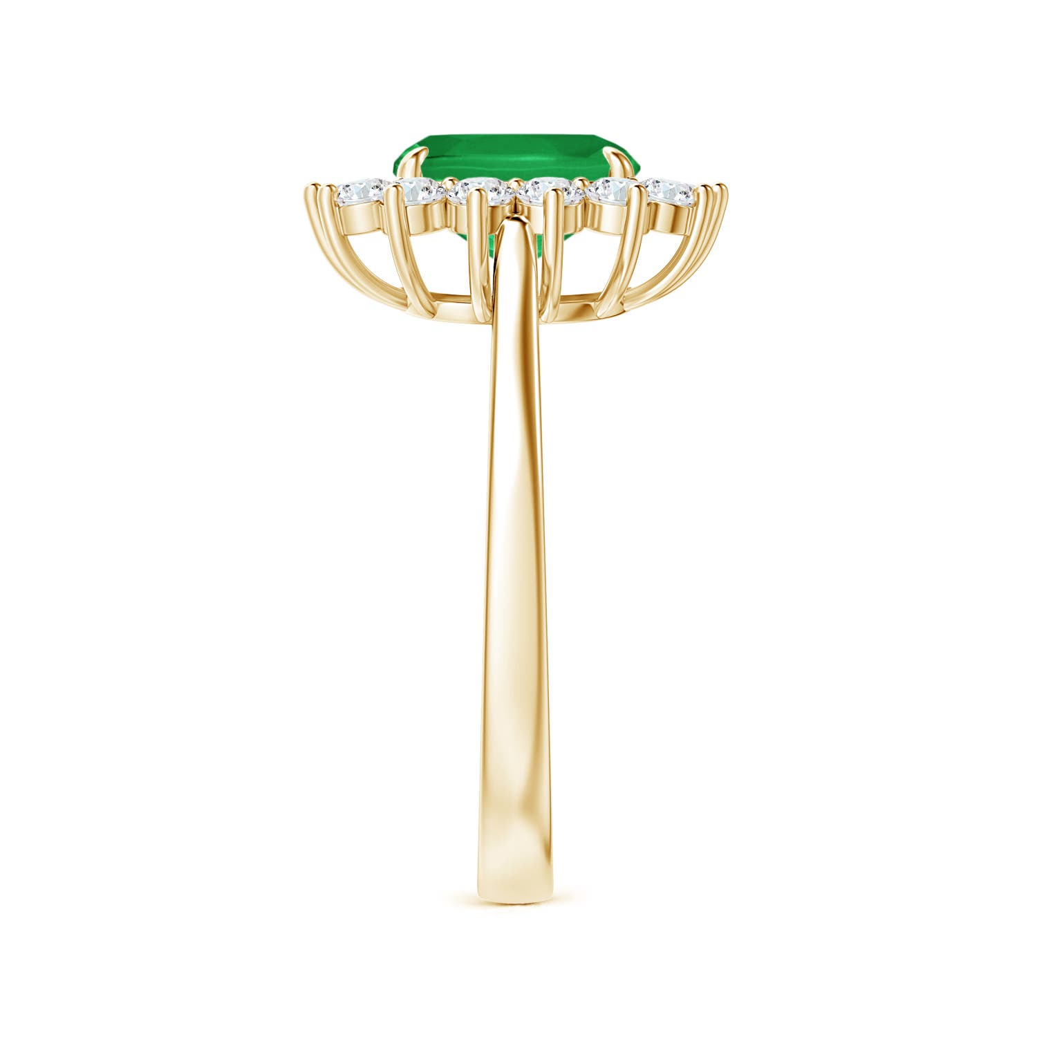 A - Emerald / 1.8 CT / 14 KT Yellow Gold