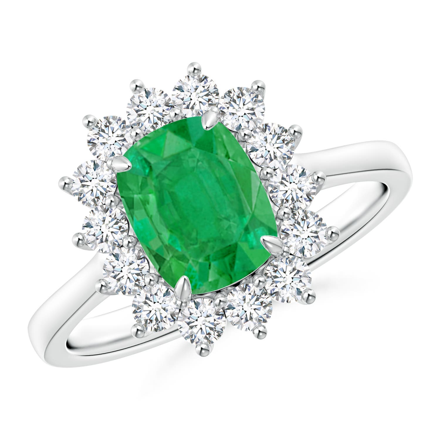 AA - Emerald / 1.8 CT / 14 KT White Gold