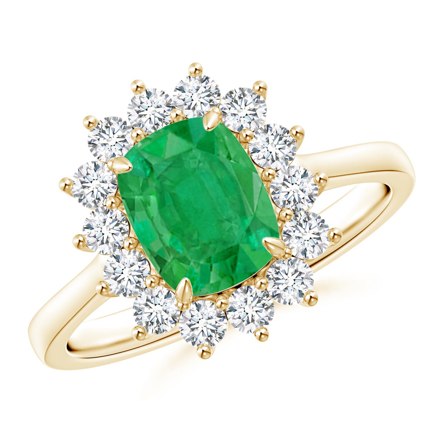 AA - Emerald / 1.8 CT / 14 KT Yellow Gold