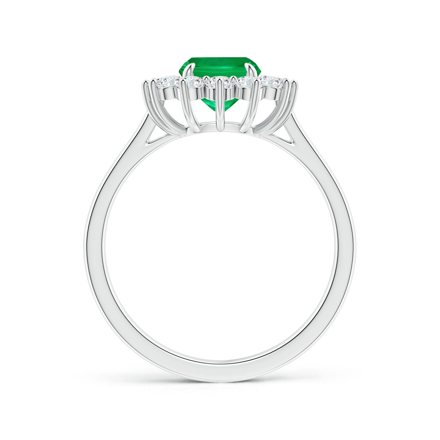 AAA - Emerald / 1.8 CT / 14 KT White Gold