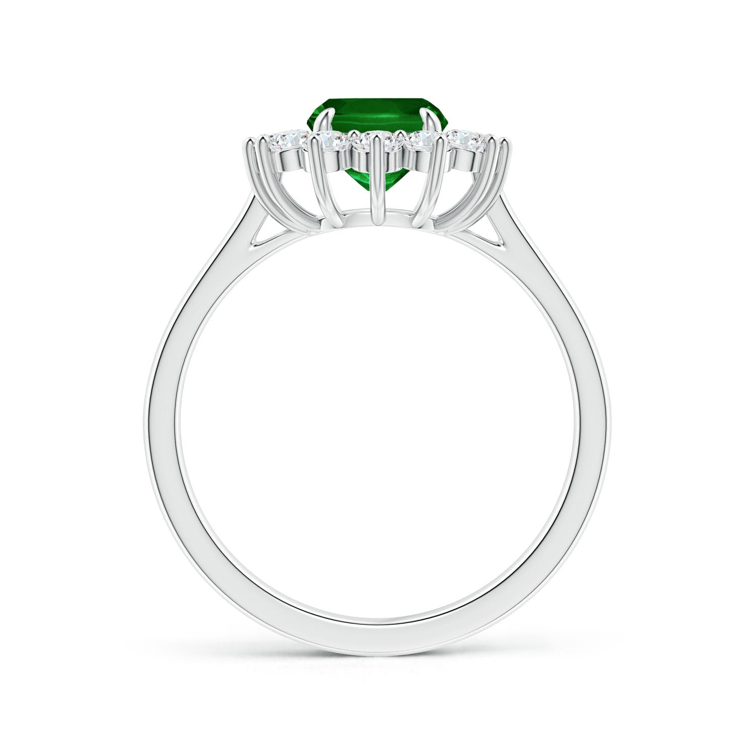 AAAA - Emerald / 1.8 CT / 14 KT White Gold