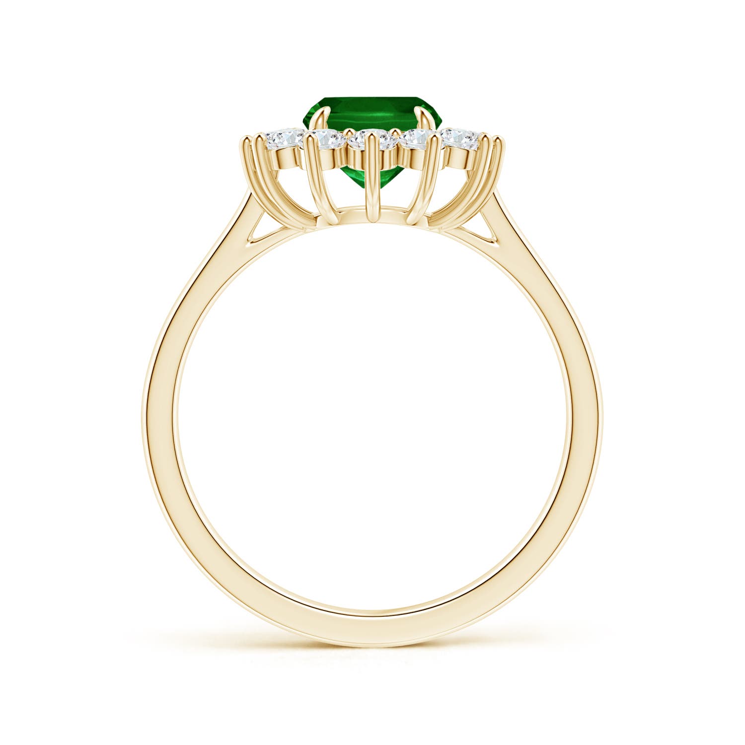 AAAA - Emerald / 1.8 CT / 14 KT Yellow Gold