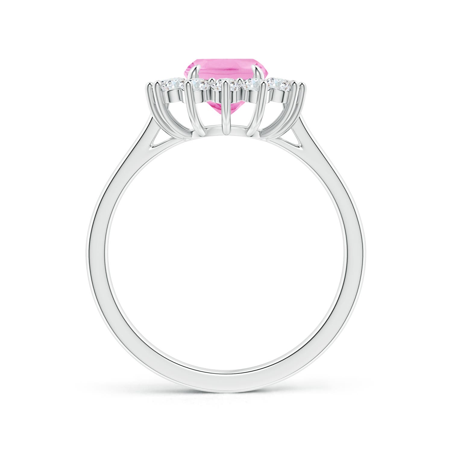 A - Pink Sapphire / 2.35 CT / 14 KT White Gold