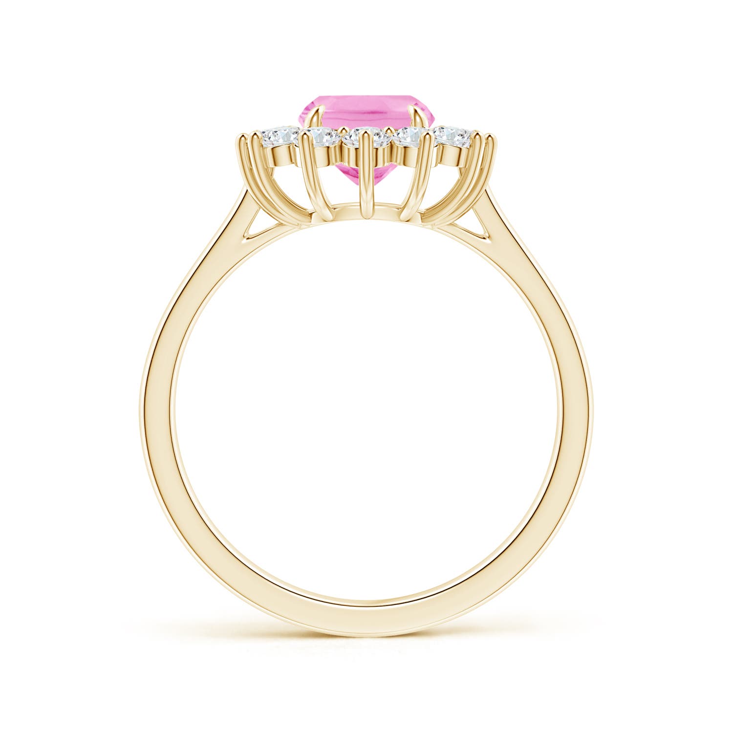 A - Pink Sapphire / 2.35 CT / 14 KT Yellow Gold