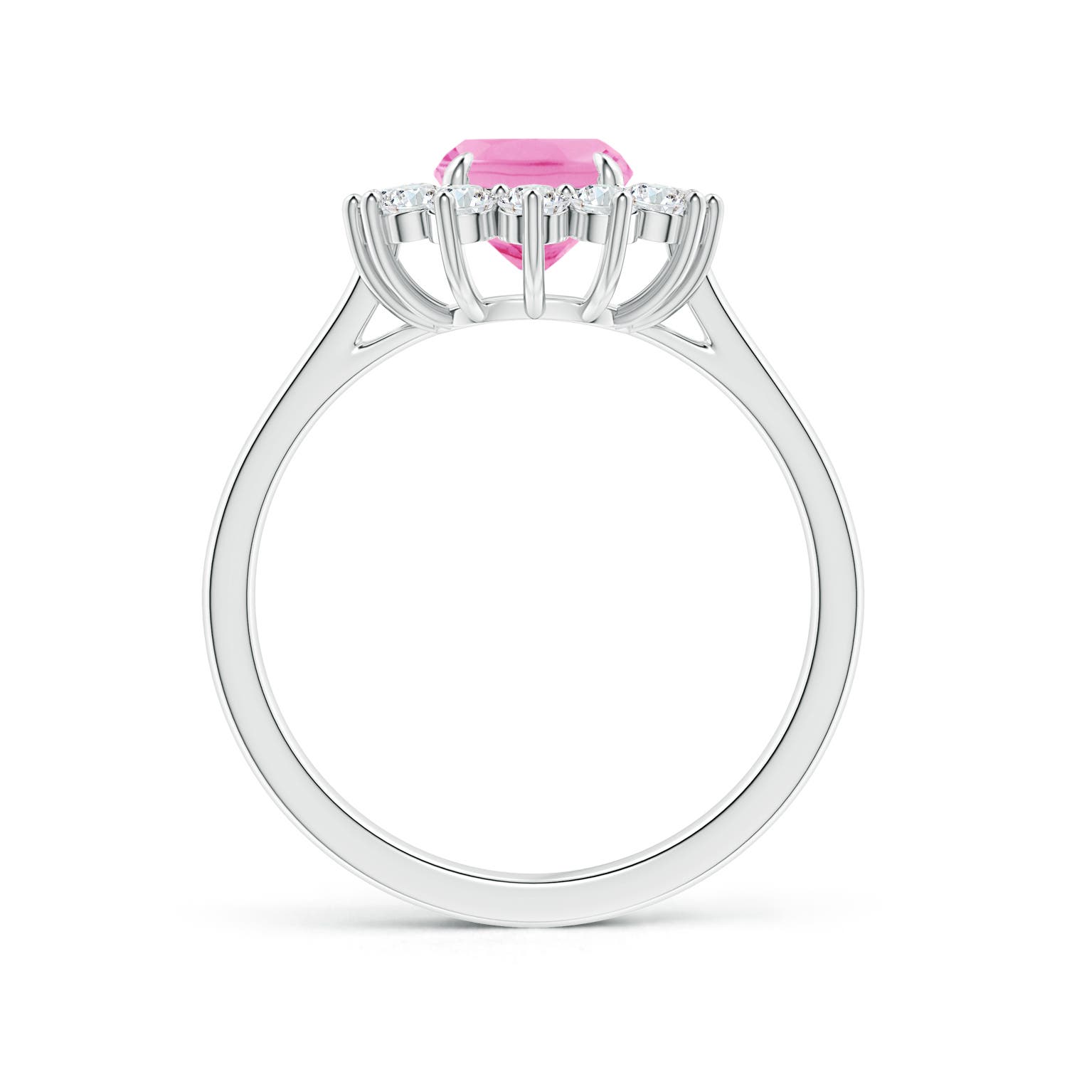 AA - Pink Sapphire / 2.35 CT / 14 KT White Gold