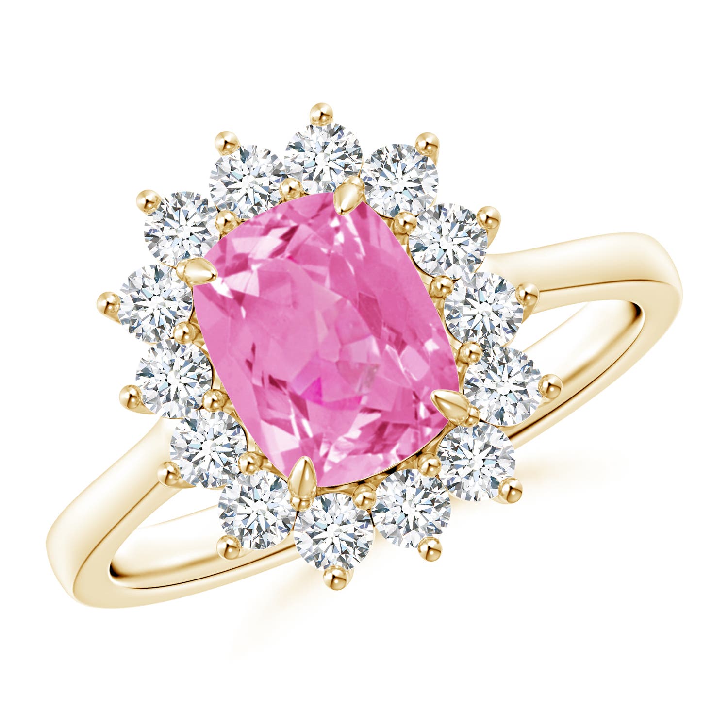 AA - Pink Sapphire / 2.35 CT / 14 KT Yellow Gold