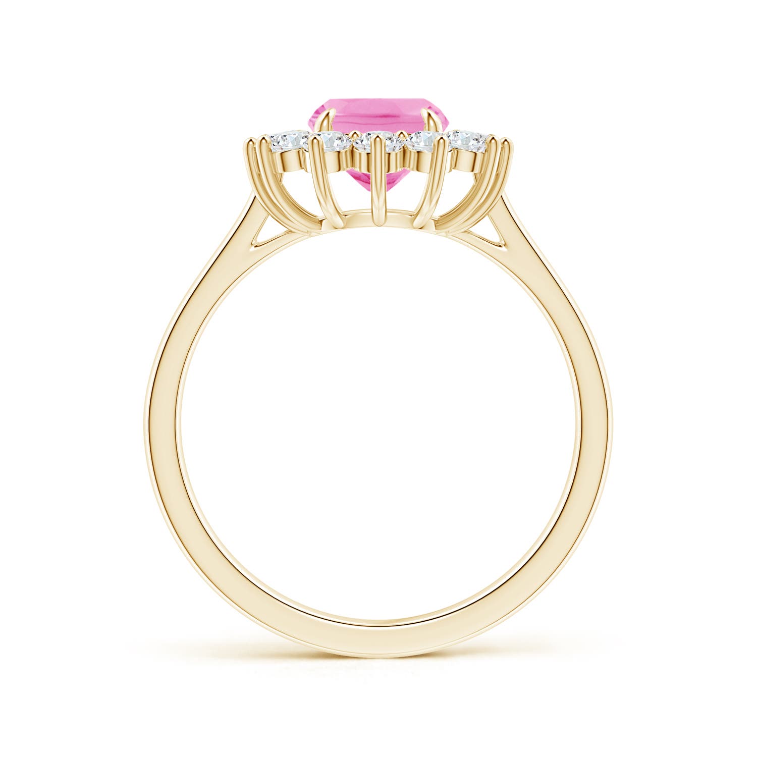 AA - Pink Sapphire / 2.35 CT / 14 KT Yellow Gold