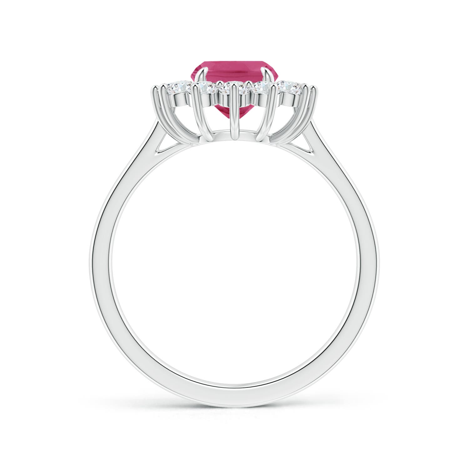 AAAA - Pink Sapphire / 2.35 CT / 14 KT White Gold