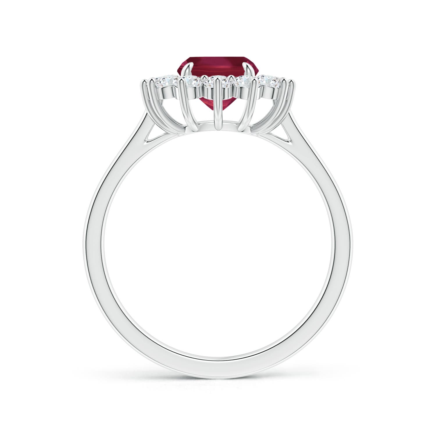 A - Ruby / 1.95 CT / 14 KT White Gold