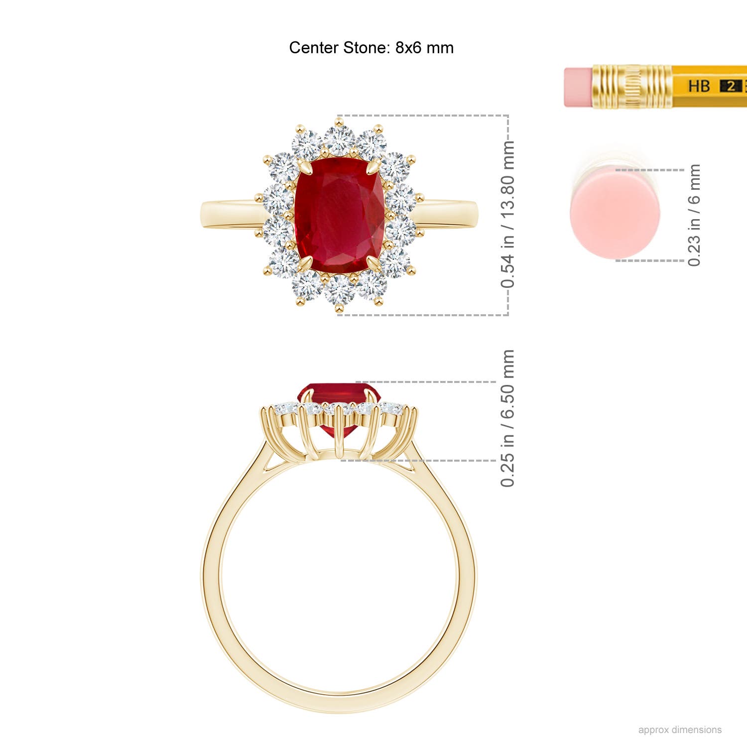 AA - Ruby / 1.95 CT / 14 KT Yellow Gold