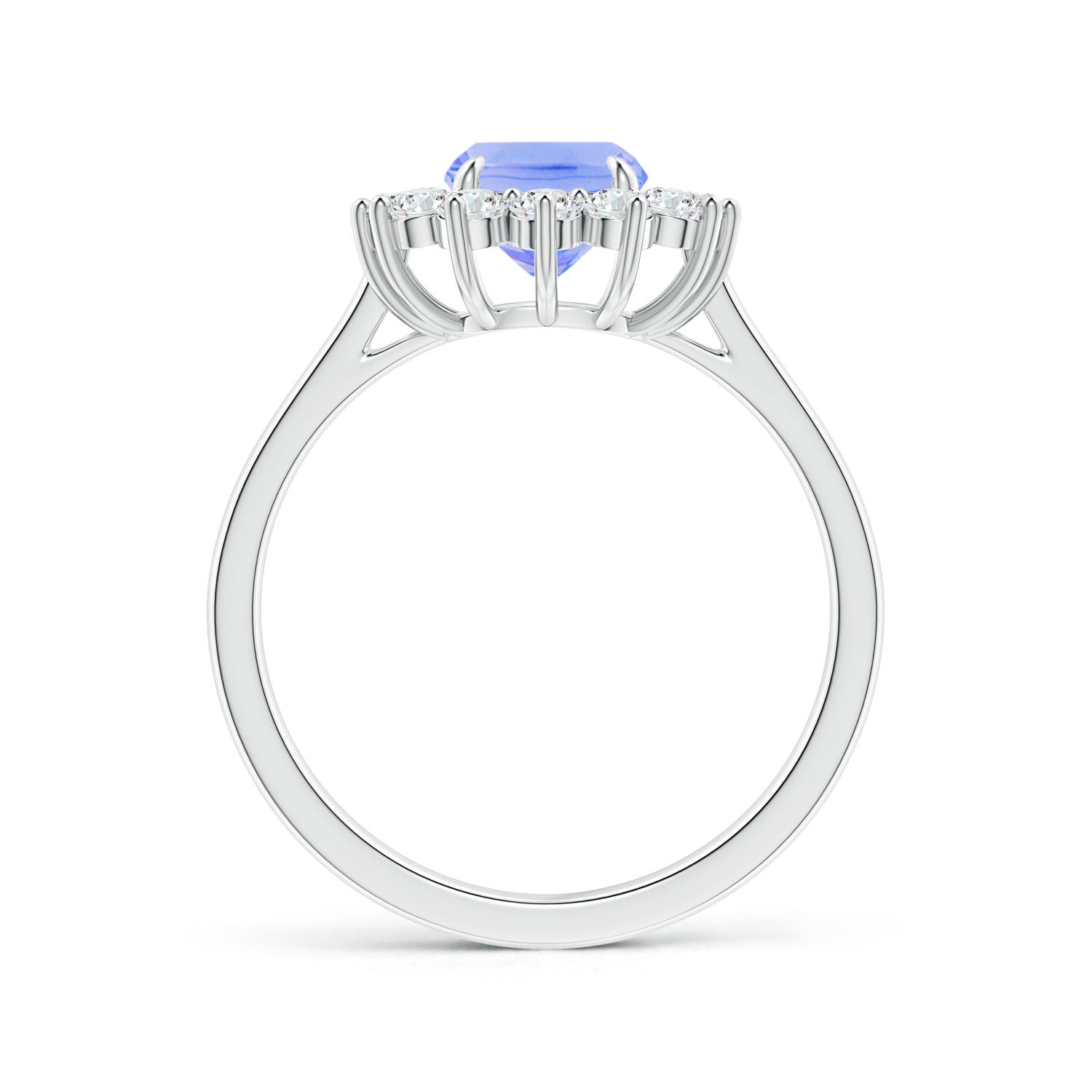 A - Tanzanite / 2.15 CT / 14 KT White Gold