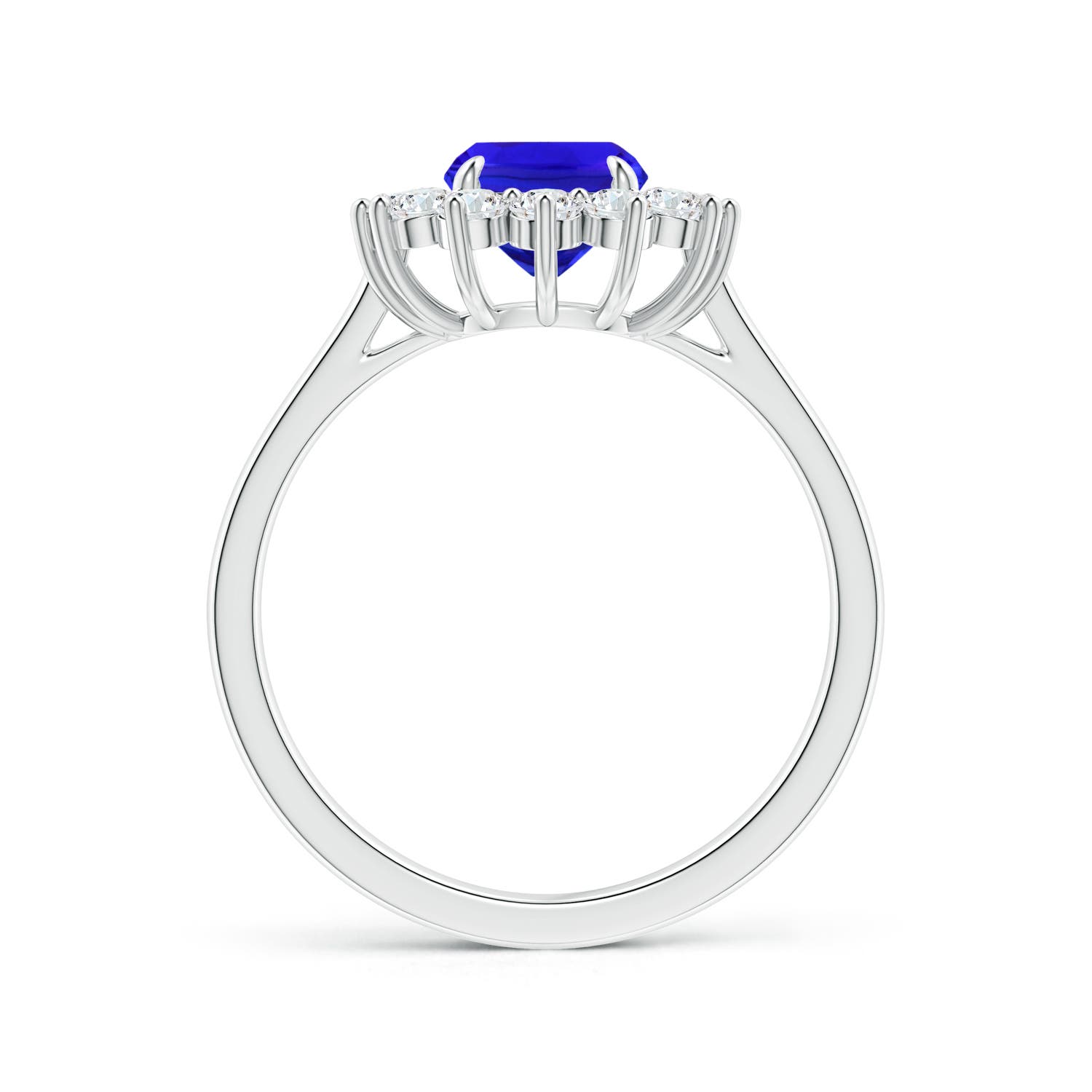 AAA - Tanzanite / 2.15 CT / 14 KT White Gold