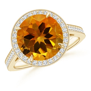 Round AAAA Citrine