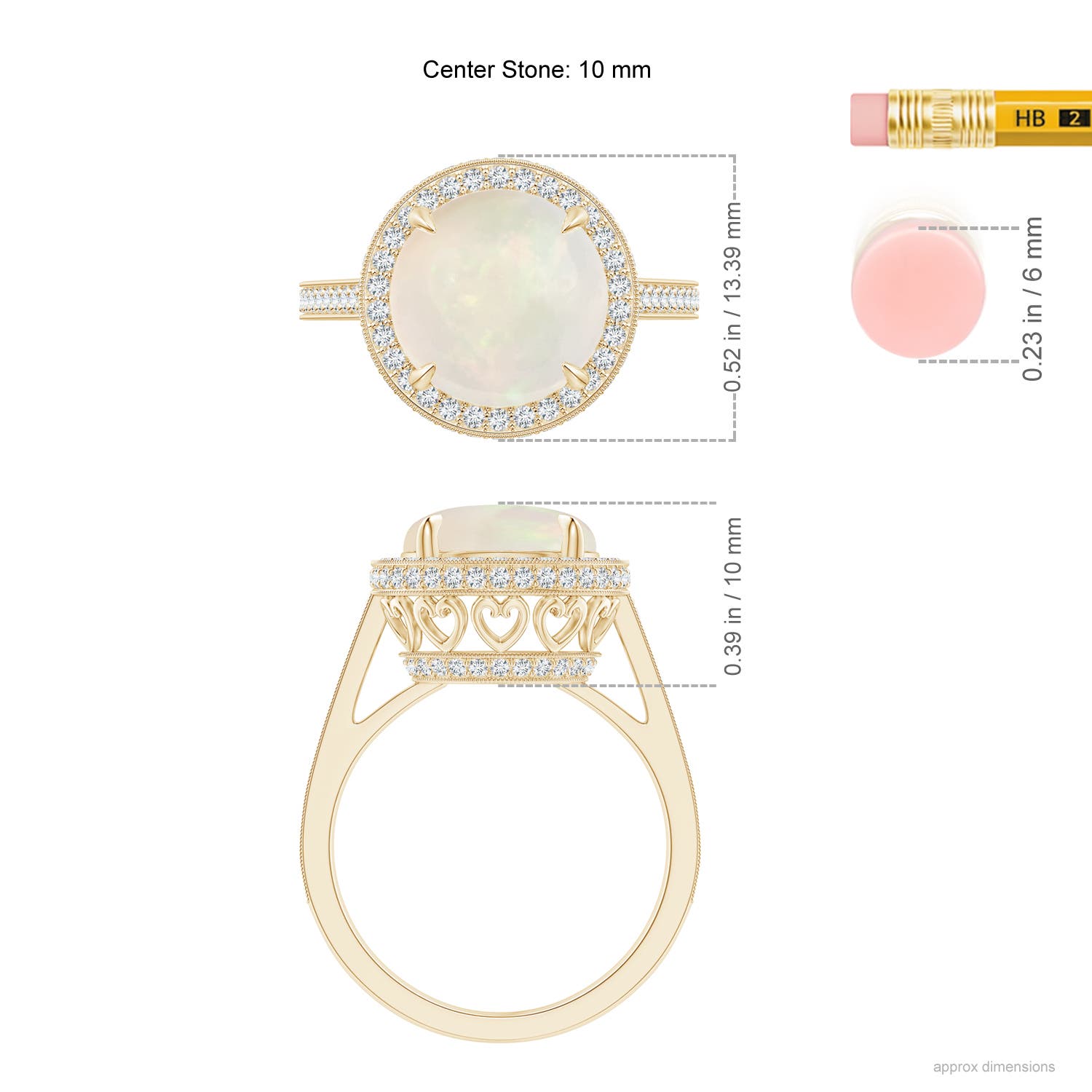 A - Opal / 2.65 CT / 14 KT Yellow Gold