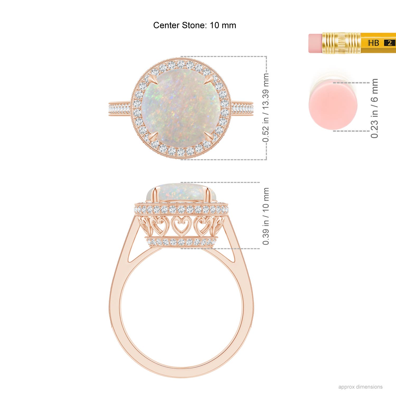 AA - Opal / 2.65 CT / 14 KT Rose Gold