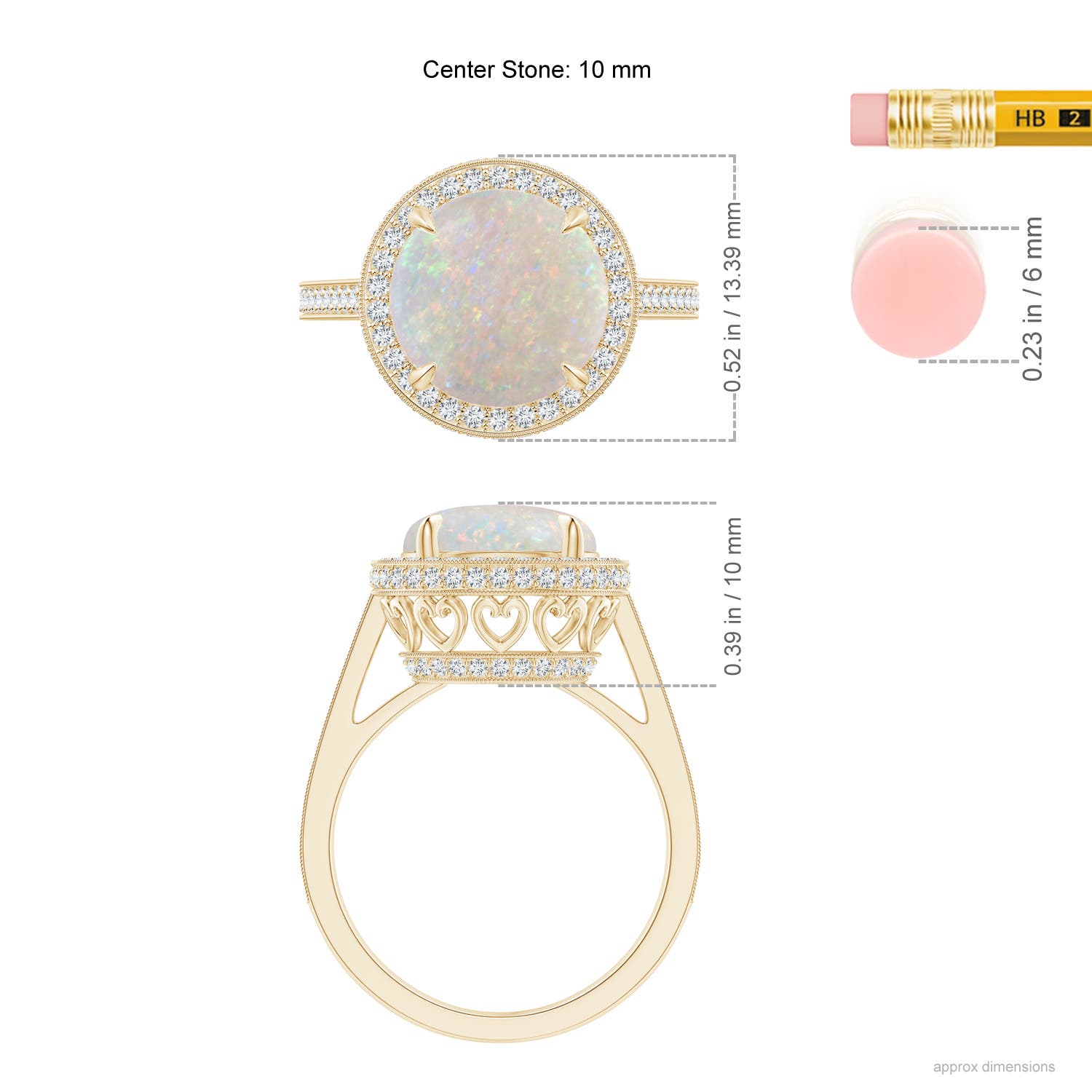 AA - Opal / 2.65 CT / 14 KT Yellow Gold