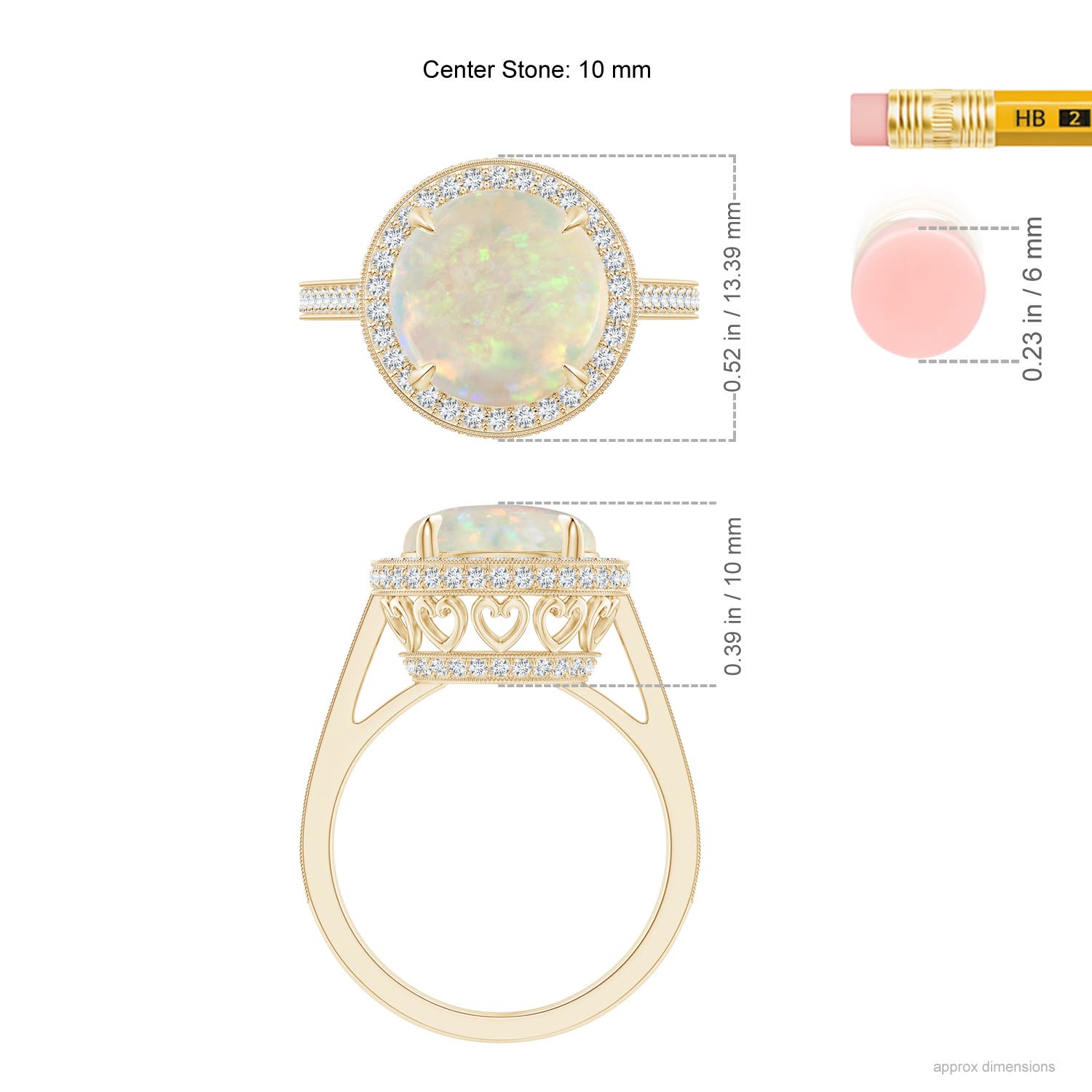 AAA - Opal / 2.65 CT / 14 KT Yellow Gold