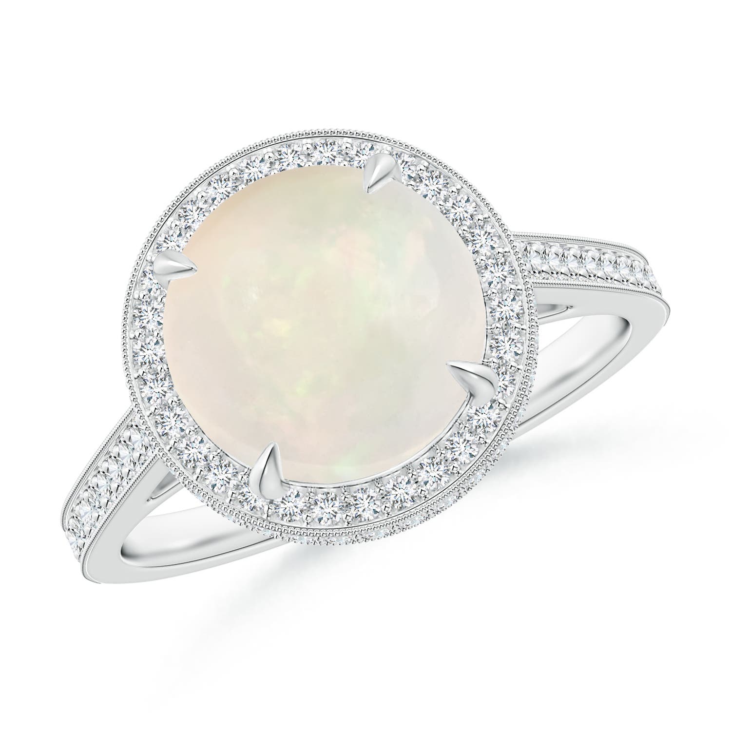 A - Opal / 2.15 CT / 14 KT White Gold