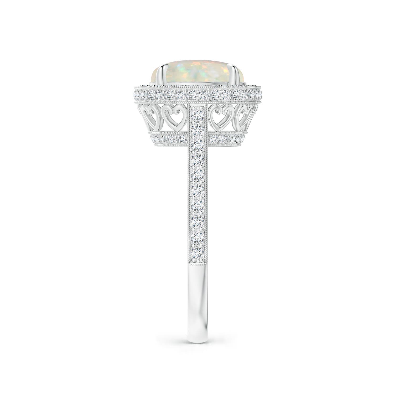 AAA - Opal / 2.15 CT / 14 KT White Gold