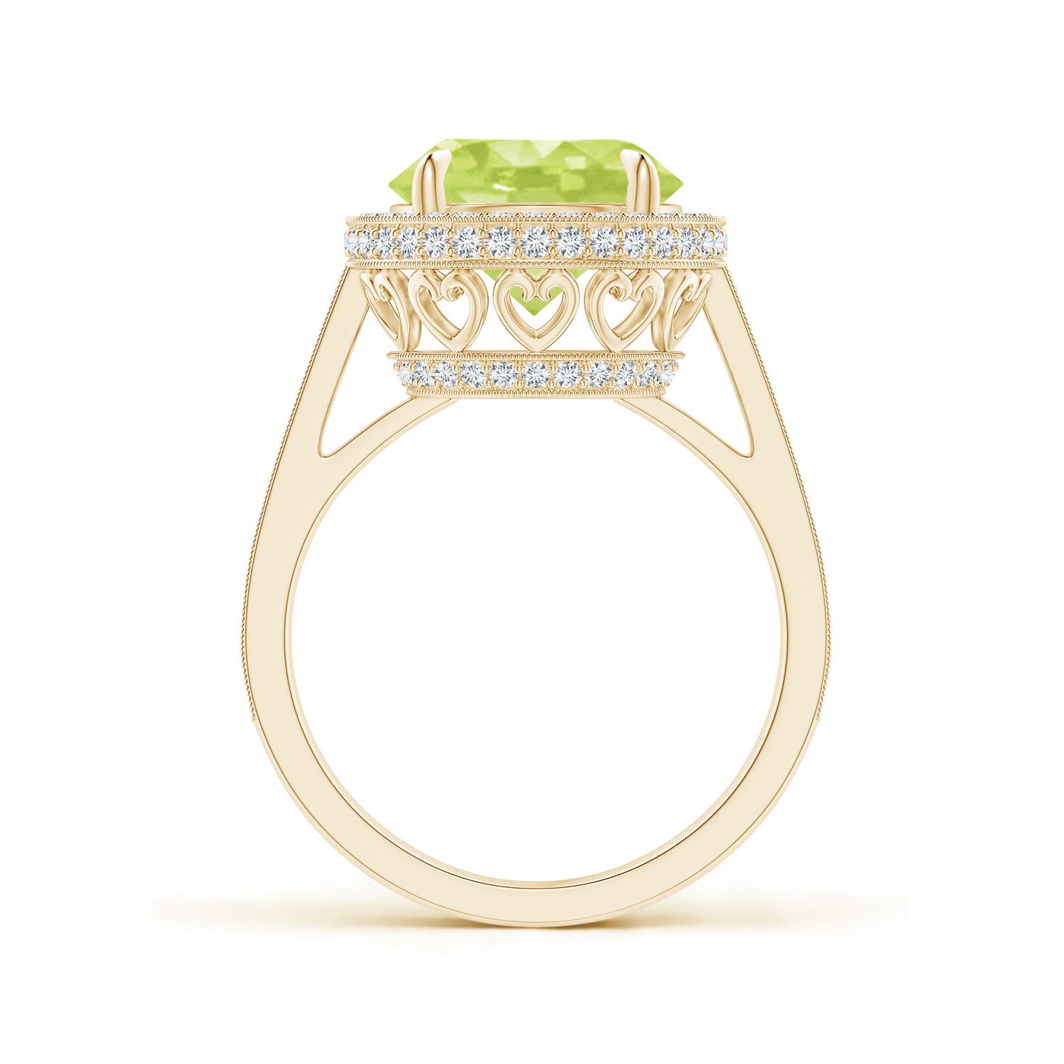 A - Peridot / 4.2 CT / 14 KT Yellow Gold