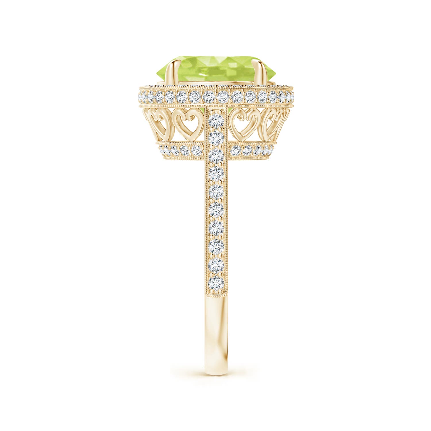 A - Peridot / 4.2 CT / 14 KT Yellow Gold