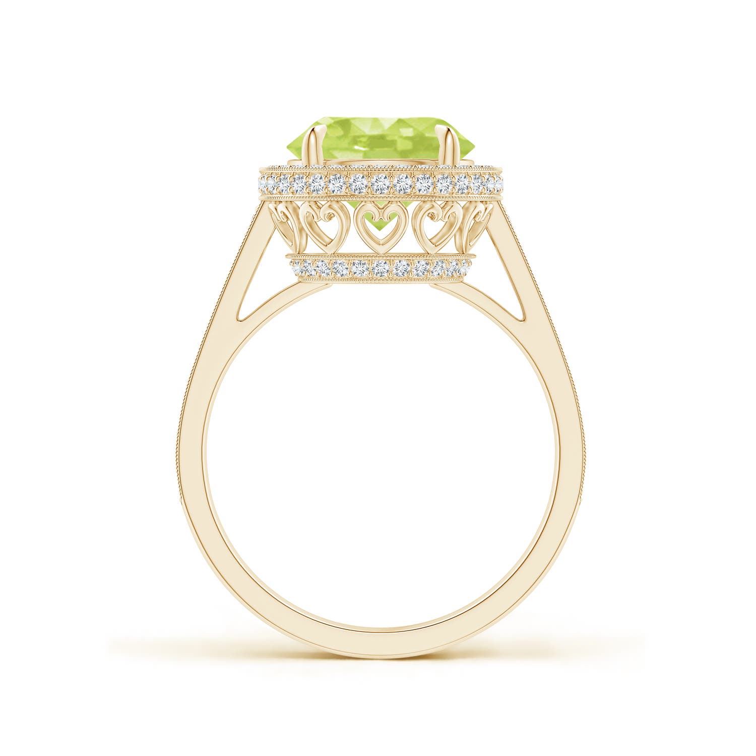 A - Peridot / 3.54 CT / 14 KT Yellow Gold