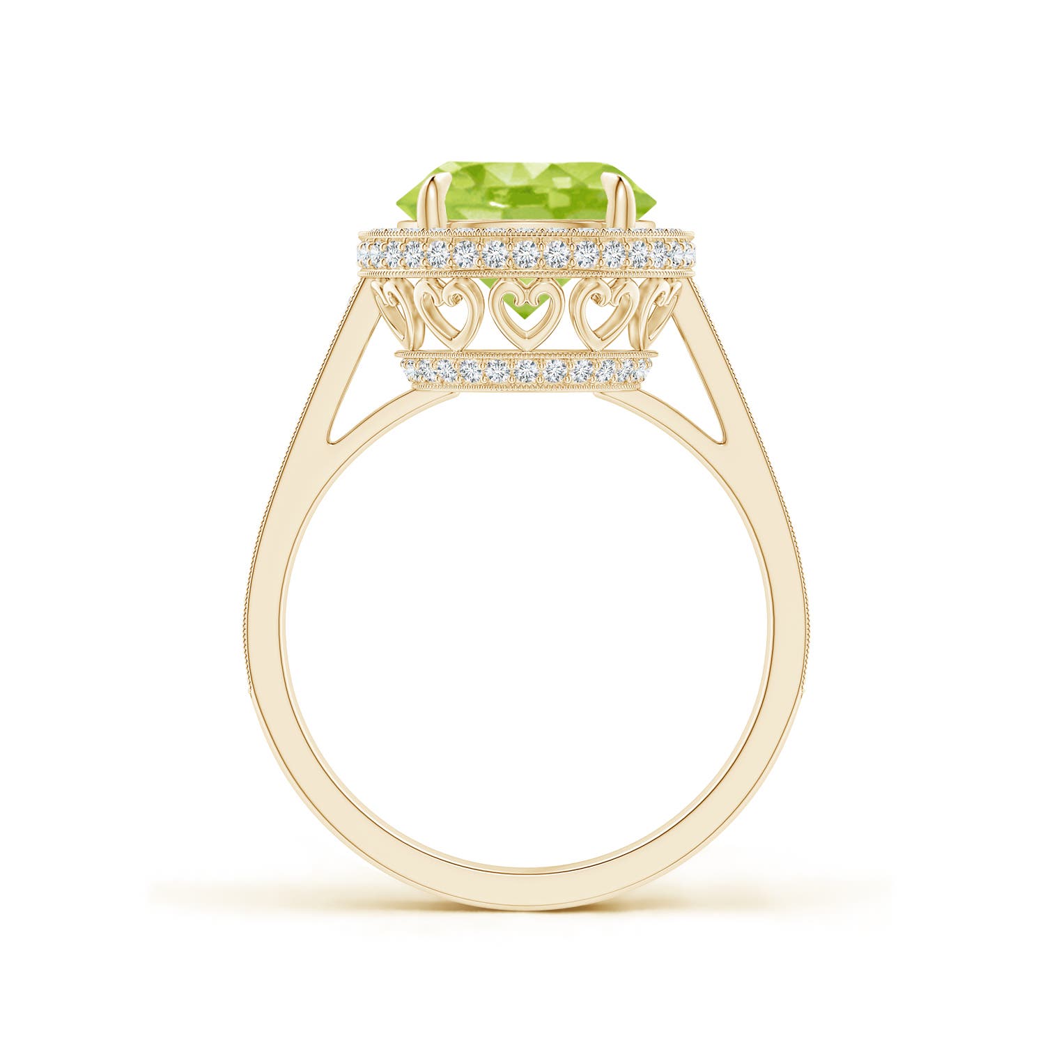 AA - Peridot / 3.54 CT / 14 KT Yellow Gold